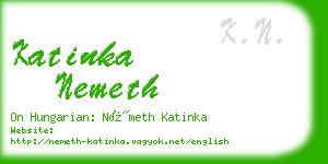 katinka nemeth business card